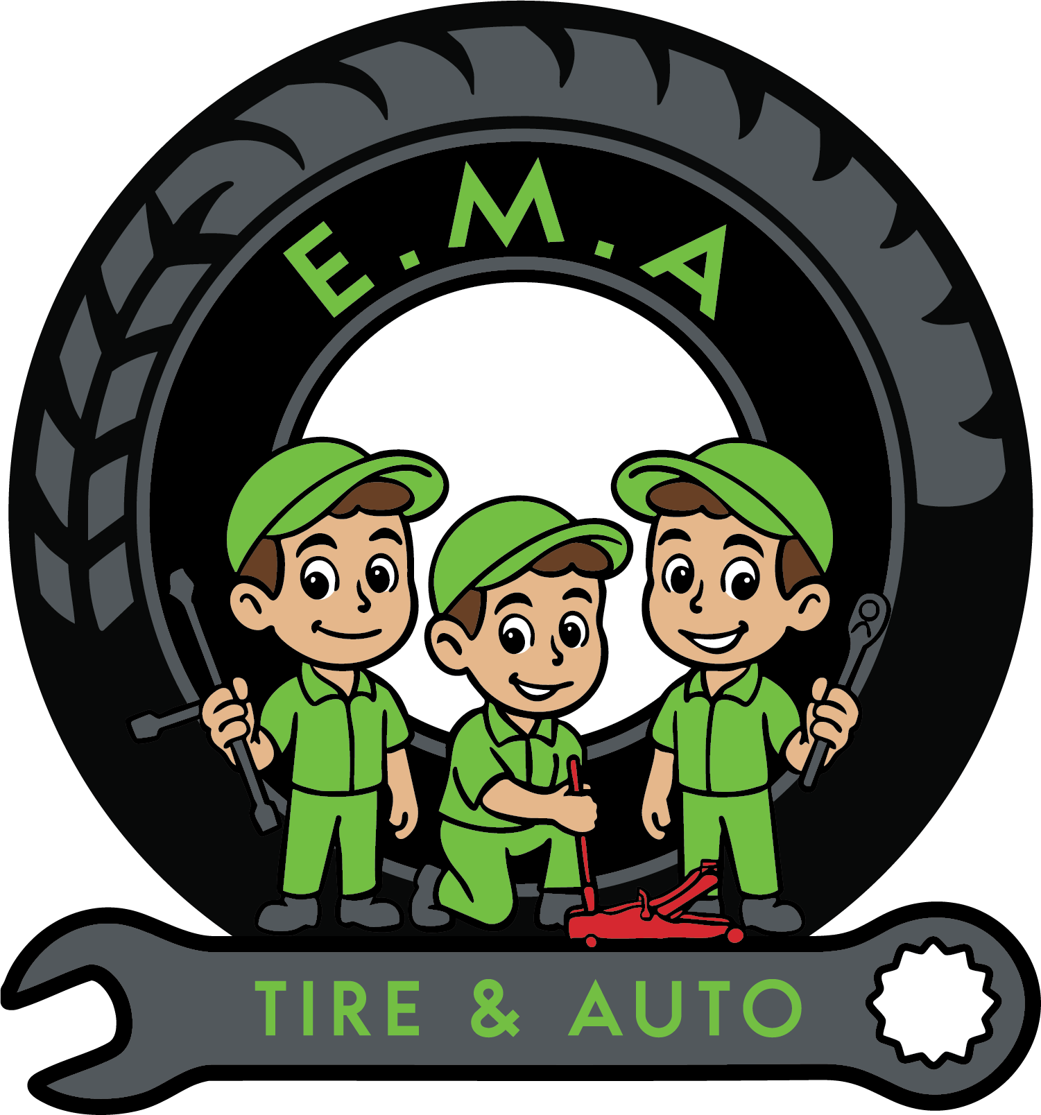 E.M.A Tire & Auto Logo